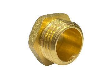 Заглушка латунная VALFEX VF.583.L.012 1/2" Ду15 Ру40 присоединение наружная резьба