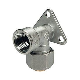 Водорозетка Giacomini R572AM Дн20х1/2″ Ру10 внутренняя / обжим, корпус - хромированная латунь, для металлопластиковых труб