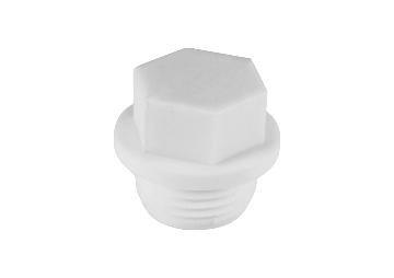 Заглушка PPR VALFEX 1/2″ Дн20 Ру25 наружная резьба белая, материал - полипропилен