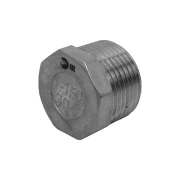 Заглушка Н/Р 6-ти гранная нержавеющая, AISI304 DN25 (1"), (CF8), PN16