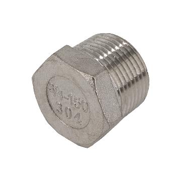 Заглушка Н/Р 6-ти гранная нержавеющая, AISI304 DN20 (3/4"), (CF8), PN16