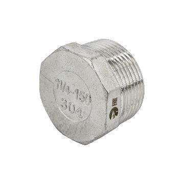 Заглушка Н/Р 6-ти гранная нержавеющая, AISI304 DN32 (1_1/4"), (CF8), PN16