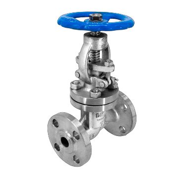Вентиль запорный фланцевый нержавеющий, AISI304 DN15 (1/2"), (CF8), PN16