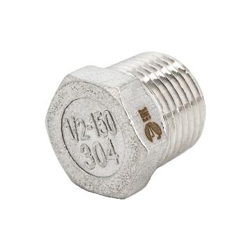 Заглушка Н/Р 6-ти гранная нержавеющая, AISI304 DN15 (1/2"), (CF8), PN16