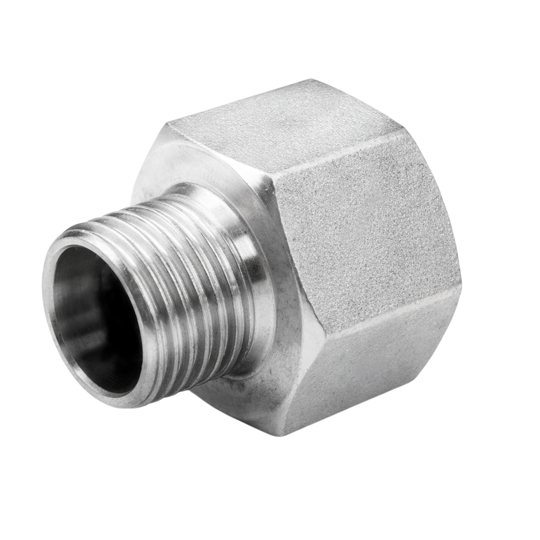 Футорка обратная нержавеющая, 3/4"-1/2", AISI304 (CF8), LTR-OFT20*15/4 — фото 1