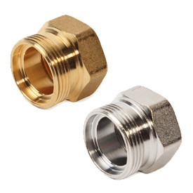 Переход Giacomini R180FR 3/4"х16 Ду20х16 внутренняя/наружная резьба, для медной трубы, корпус - латунь
